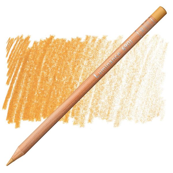 Caran DAche Luminance 6901 Coloured Pencil Brown Ochre 50pc 836