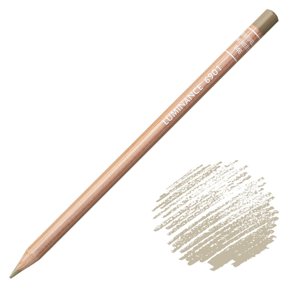 Caran DAche Luminance 6901 Coloured Pencil Raw Umber 50pc 846