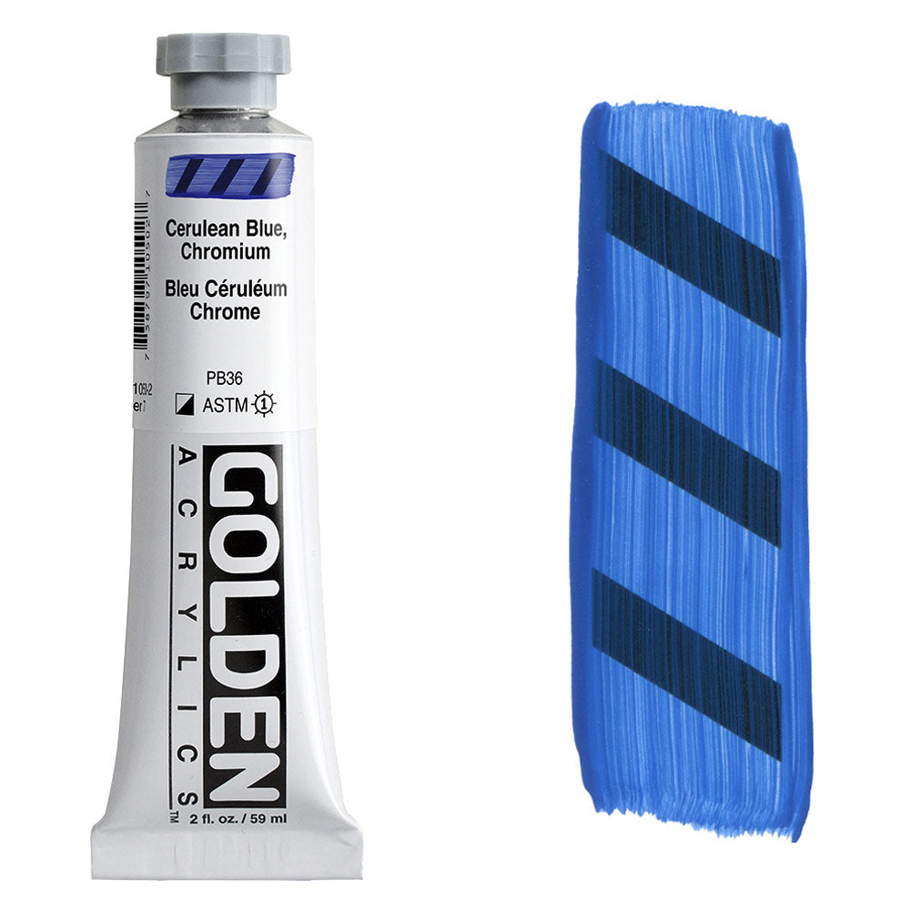 GOLDEN Heavy Body Acrylic 59ml S7 Cerulean Blue Chromium