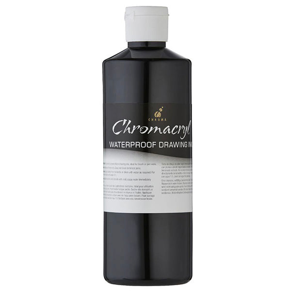 Chromacryl 500ml Waterproof Drawing Ink | Artists Drawing Ink – Art ...