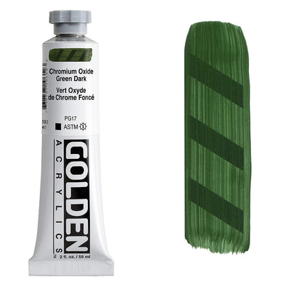 GOLDEN Heavy Body Acrylic 59ml S3 Chromium Ox Green Dark