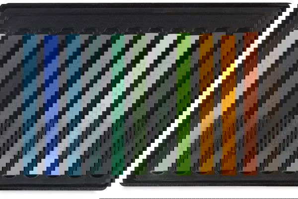 Conte Crayon Set - 12 Assorted Landscape Colour