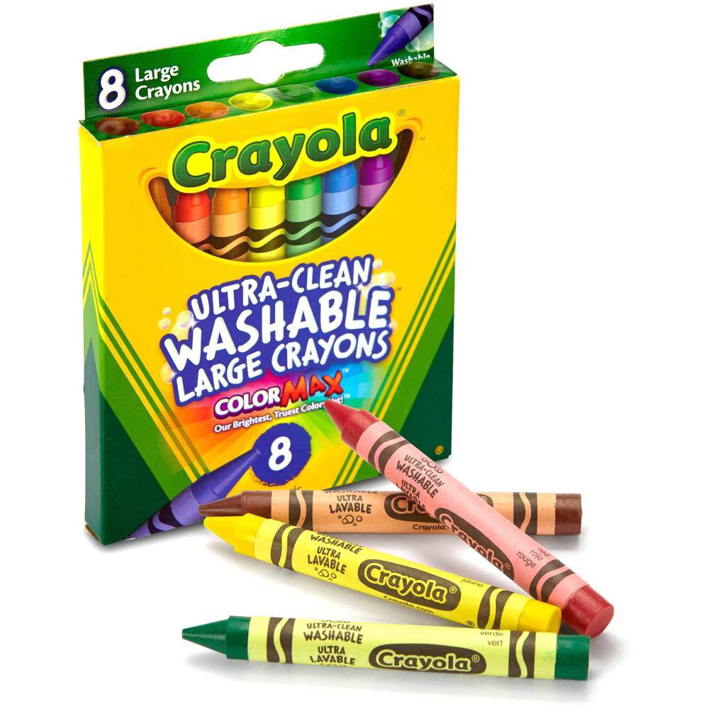 Crayola Washable Large Crayons Set of 8 Default Title