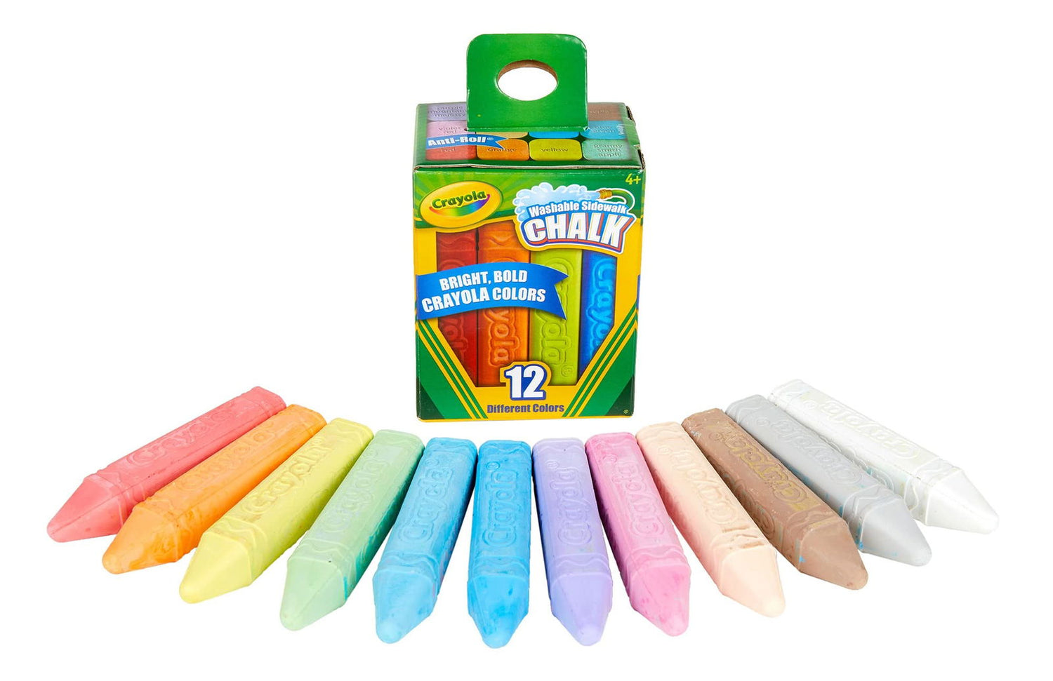 Crayola Washable Sidewalk Chalk 12 piece Default Title