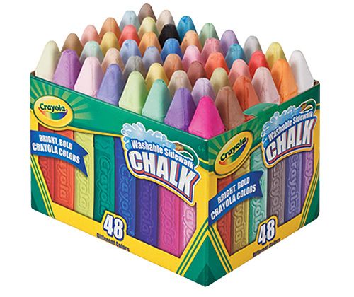 Crayola Washable Sidewalk Chalk 48 piece Chalk for Kids – Art