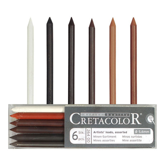Cretacolor Refill Assortment Pkt of 6 x 5.6mm Default Title