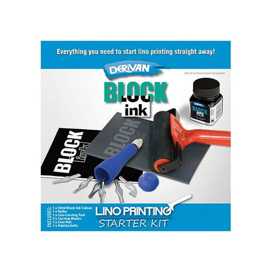 DERIVAN BLOCK INK LINO PRINTING KIT Default Title