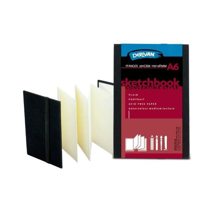 DERIVAN CONCERTINA SKETCHBOOK A6 image 1