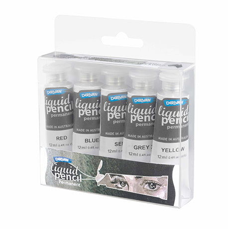 DERIVAN LIQUID PENCIL SET 5 x 12ml - Permanent Default Title