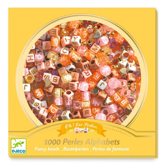 Djeco Beads - Gold Alphabet Beads image 1