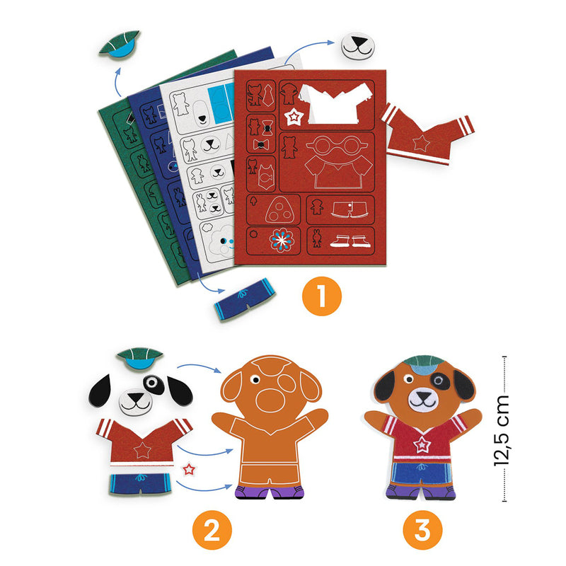 Djeco Do-It-Yourself - Funky Family Magnets