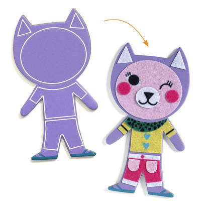 Djeco Do-It-Yourself - Funky Family Magnets