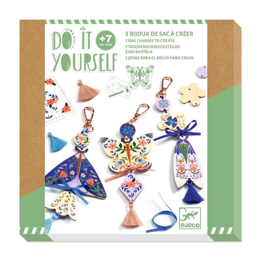 Djeco Do It Yourself - Butterflies Bag Charms image 1