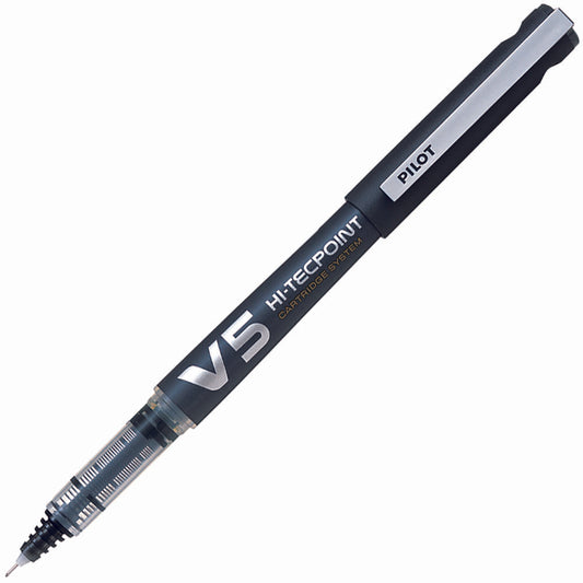 Pilot V5 Hi-Tecpoint Rollerball Black 0.5mm Default Title