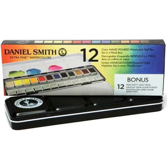 Daniel Smith Watercolour 12 pans in metal box - Assorted Colours Default Title