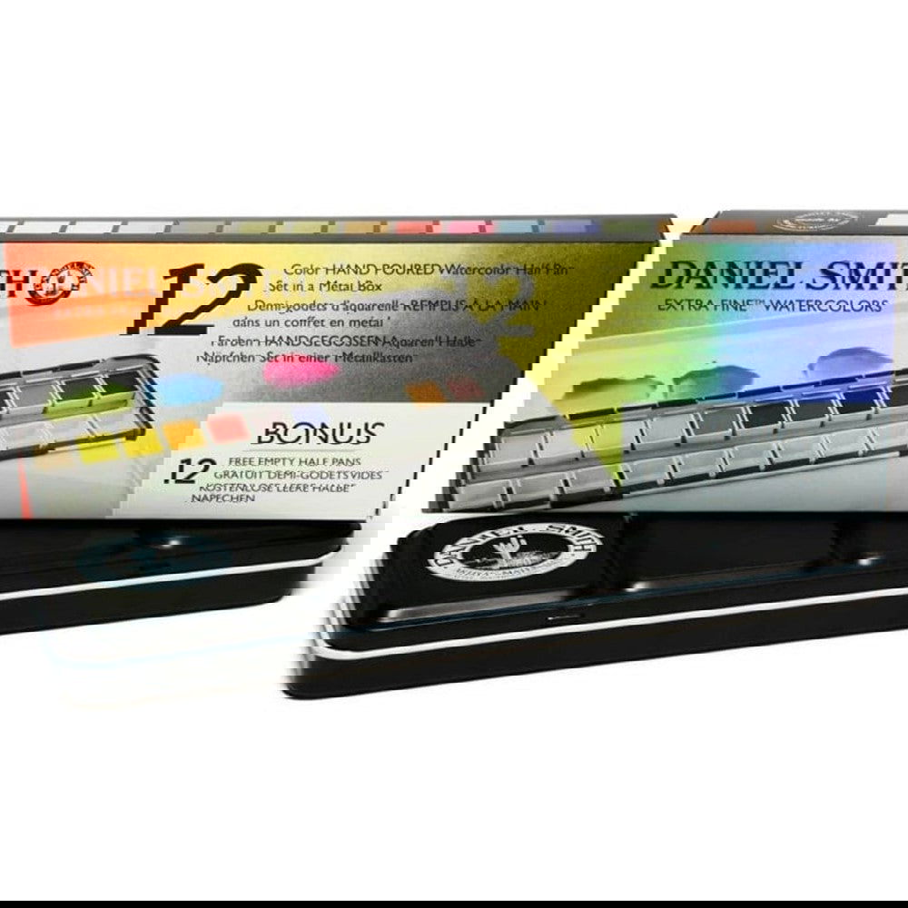 Daniel Smith Watercolour 12 pans in metal box - Assorted Colours Default Title