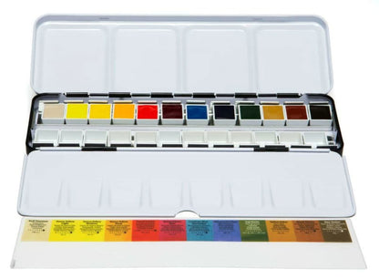 Daniel Smith Watercolour 12 pans in metal box - Assorted Colours