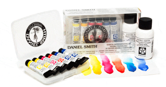 Daniel Smith Watercolour Essentials Mixing Set of 6 x 5ml plus Ground Default Title