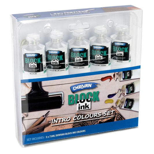 Derivan Block Ink Tube Set 5 x 75ml Default Title