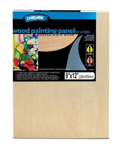 Derivan Wood Panel 23 x 30cm - 9 x 12 inch