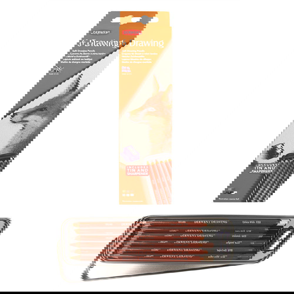 Derwent Drawing Pencil tin of 6 Default Title