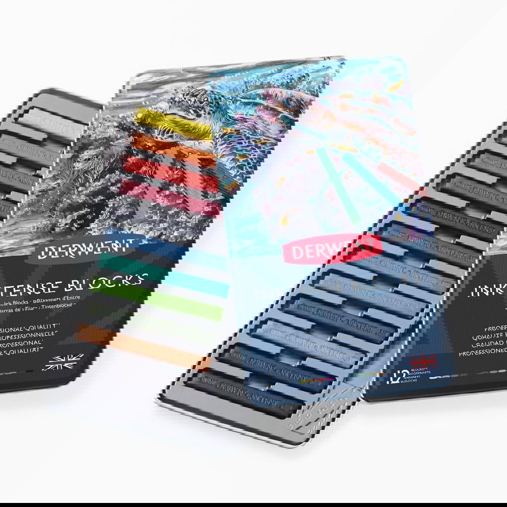 Derwent Inktense BLOCKS tin 12 image 1