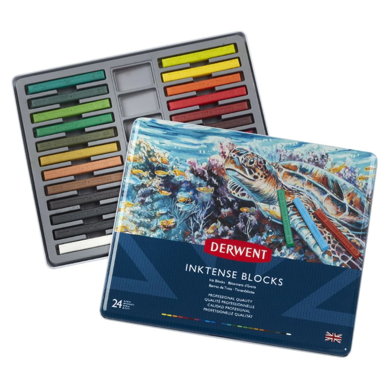 Derwent Inktense BLOCKS tin 24 image 1