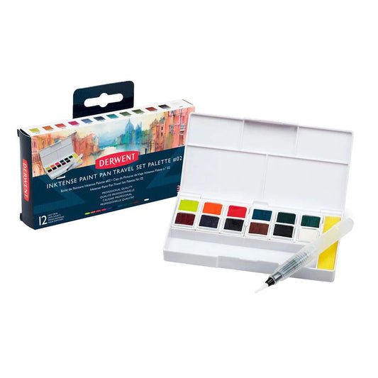 Derwent Inktense Paint Pan Travel Set of 12 - Palette 2 Default Title