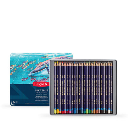 Derwent Inktense Pencil Tin of 24 Assorted Default Title
