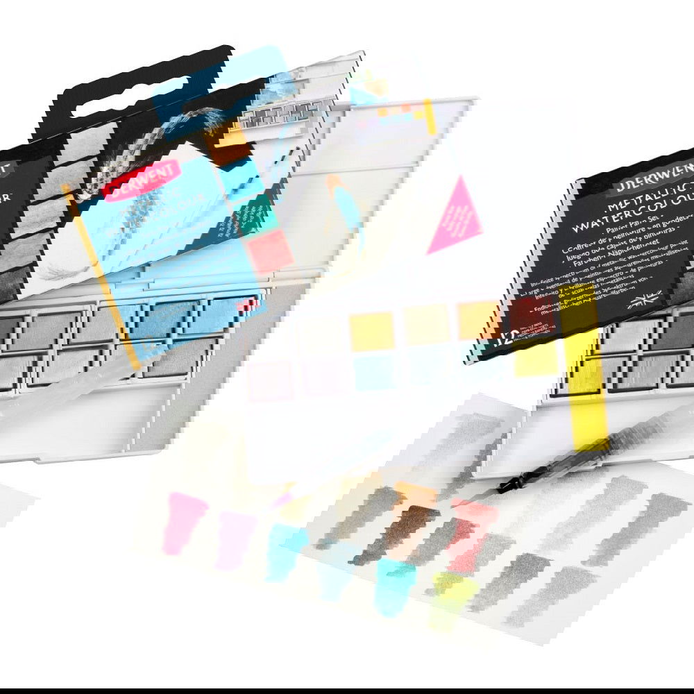 Derwent Paint Pan Set - Metallic x 12 Default Title