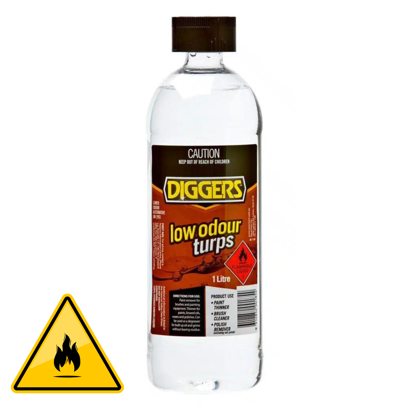 Diggers Low Odour Mineral Turps 1 litre Default Title