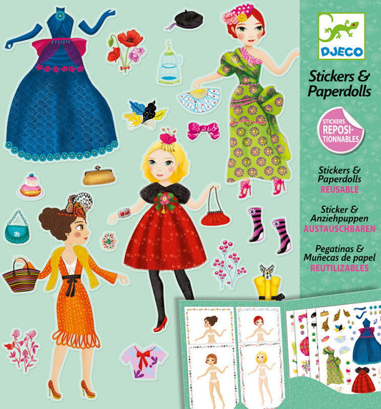 Djeco Paper Dolls Stickers Fashion Default Title