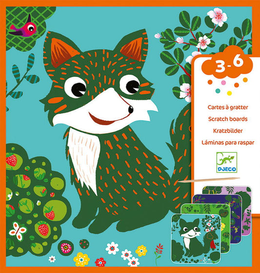 Djeco Scratch Cards - Country Creatures Default Title