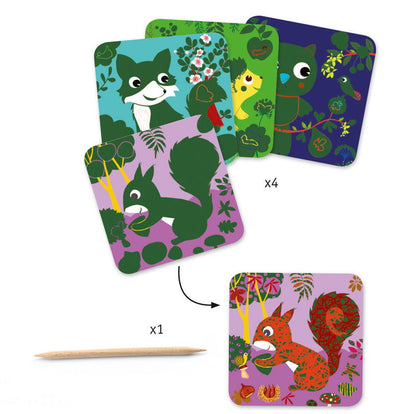 Djeco Scratch Cards - Country Creatures image 2