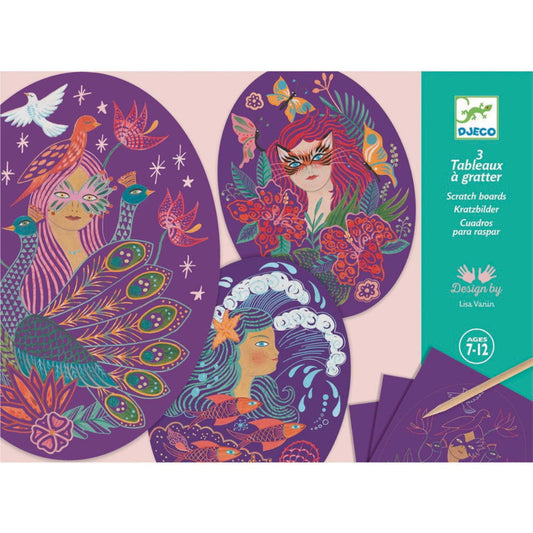 Djeco Scratch Sculpture Nymphs image 1