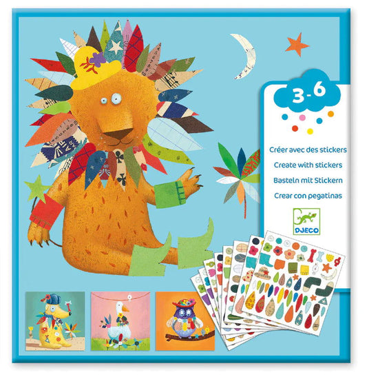 Djeco Create With Stickers - Animals Default Title