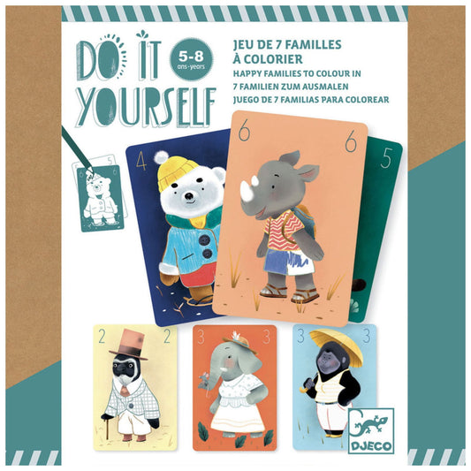 Djeco Do It Yourself - Creature Chic Card Game image 1