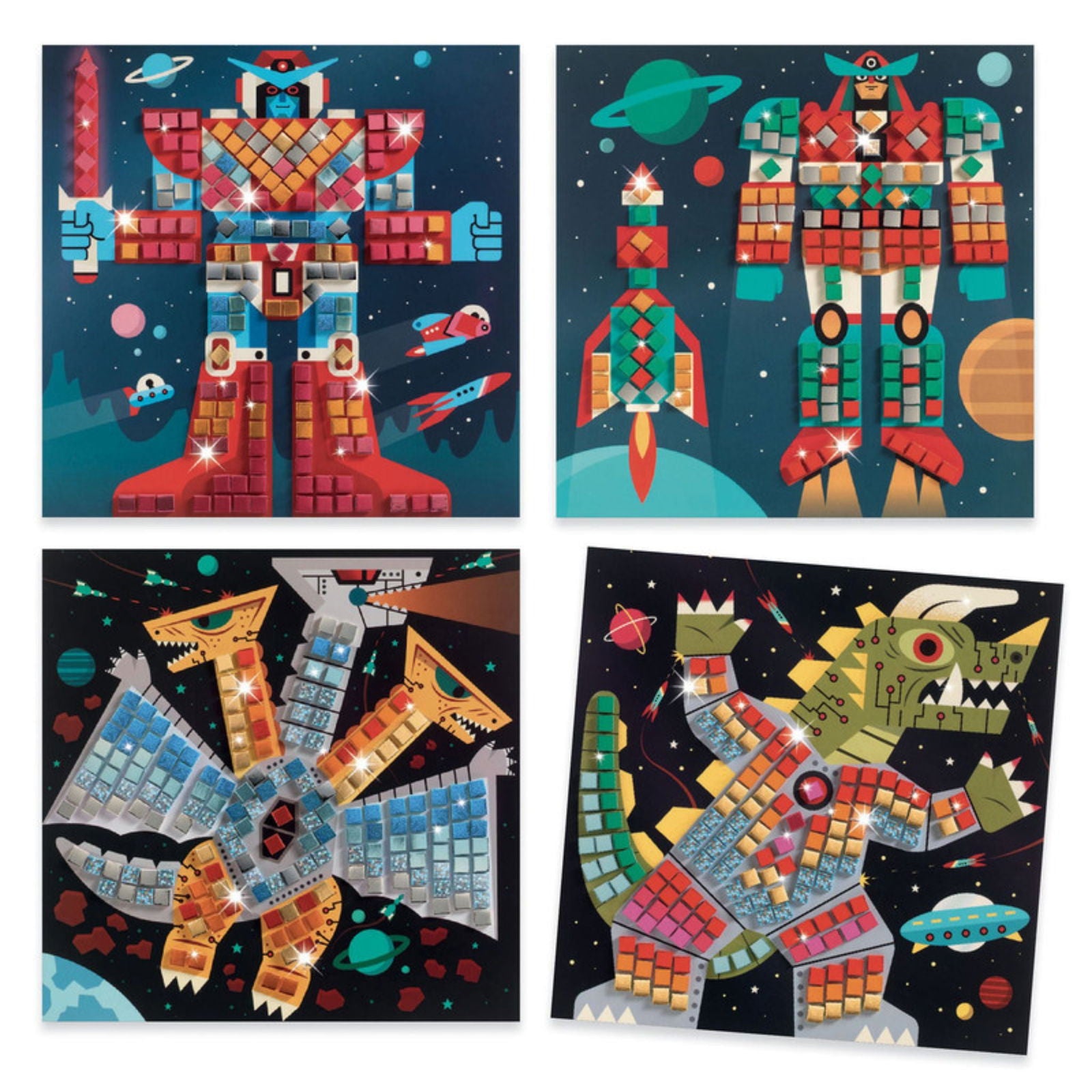 Djeco Space Battle Mosaic Kit image 2