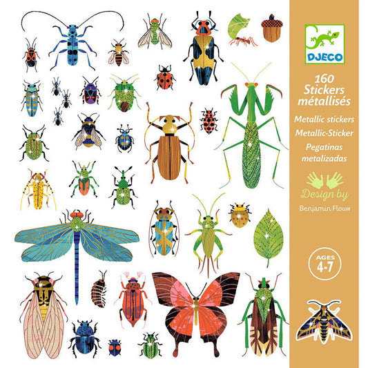 Djeco Stickers - Microcosms Metallic image 1
