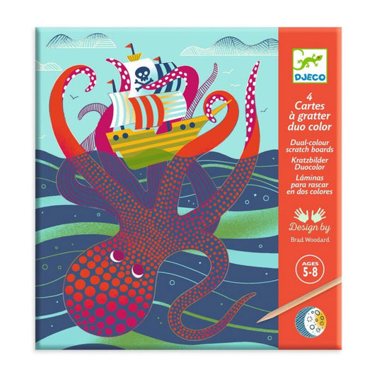 Djeco Topsy Turvy Scratch Cards Default Title