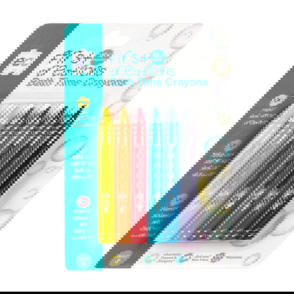 EC First Creations Bath Crayons Set of 6 Default Title