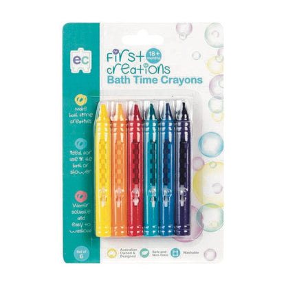 EC First Creations Bath Crayons Set of 6 Default Title