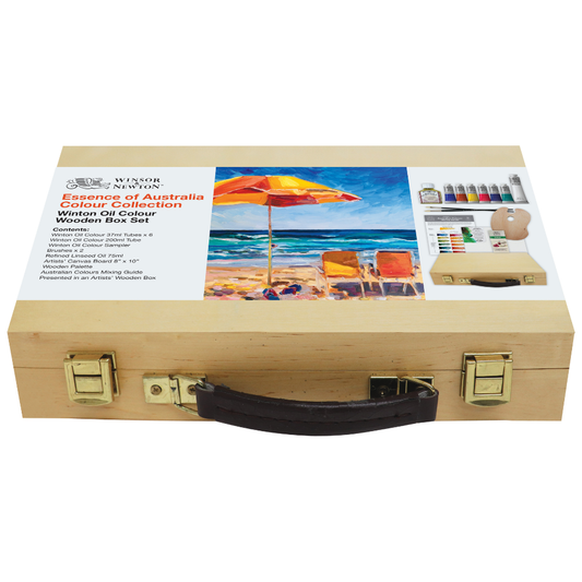 Winsor Newton Winton Oil Essence of Aust. Wood Box