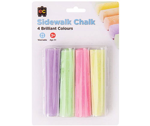 Educational Colours SIDEWALK CHALK FLUORO Pack of 4 image 2
