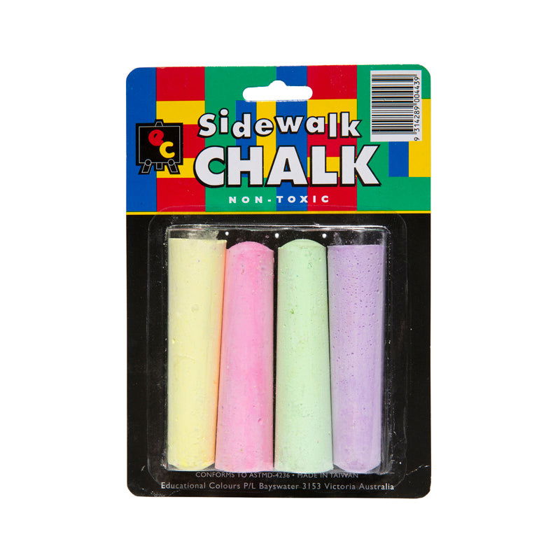 Educational Colours SIDEWALK CHALK FLUORO Pack of 4 image 5