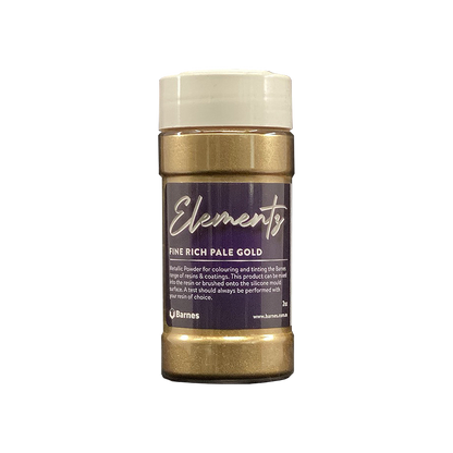 Elementz Metallic Powder Pigment 2oz Fine Rich Pale Gold