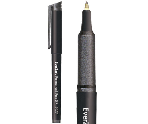 EverZart Permanent Pen Black 0.7mm Tip Default Title