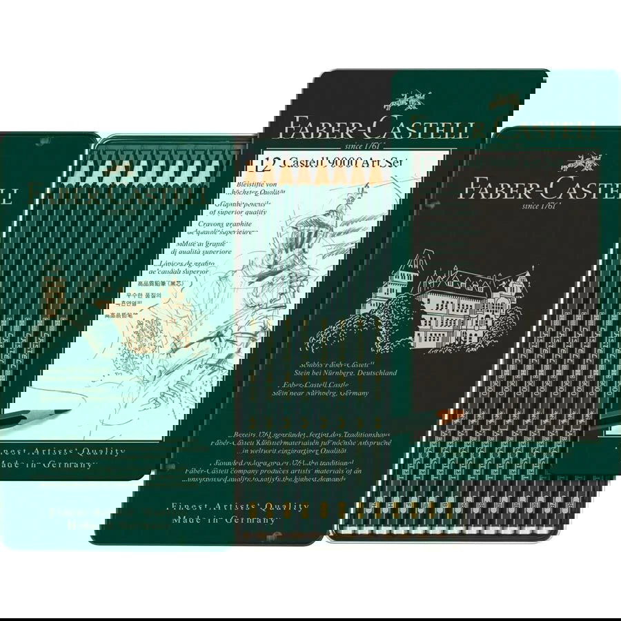 Faber-Castell 9000 Art Set of 12 - 8B to 2H