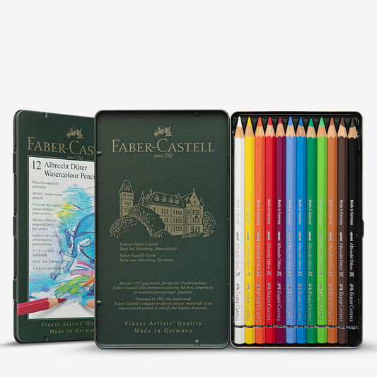 Faber-Castell Albrecht Durer Watercolour Pencils Tin of 12 Default Title