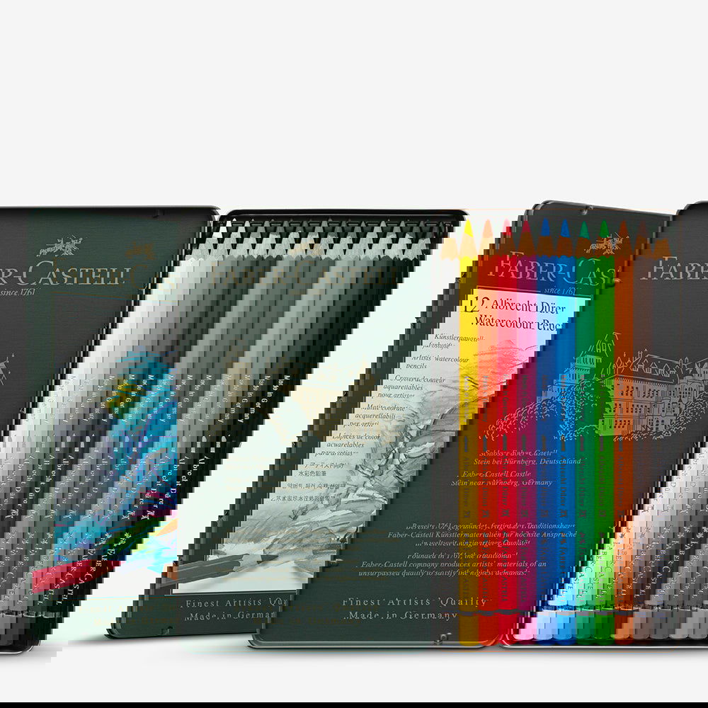 Faber-Castell Albrecht Durer Watercolour Pencils Tin of 12 Default Title